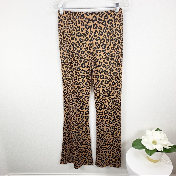 Beach Riot Leopard Natalie Bell Bottom Pants - Picture 6 of 7